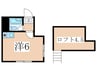 ホワイトパレス東山 1Rの間取り