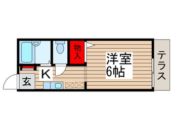 間取図 ラ・ポ－ルつくしが丘