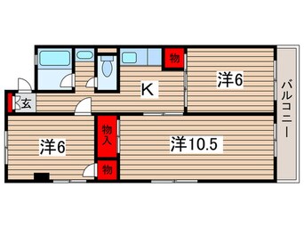 間取図 稲毛コーポビアネーズ(310)