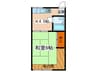 グリーンハイツ 1Kの間取り