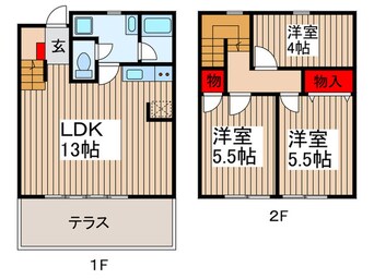 間取図 ＮＩＣＯＬＡ　鴨川