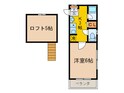 ハイツ大原の間取図