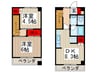 サンハイツ東B棟 2DKの間取り