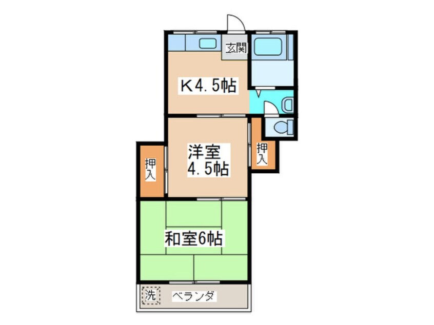 間取図 コ－ポ泉