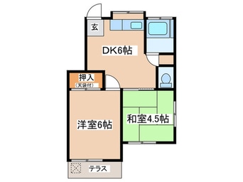 間取図 コ－ポ泉