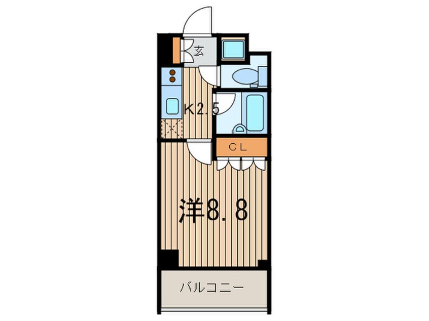 間取図 スペ－シア三軒茶屋弐番館