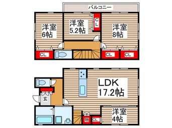 間取図 セントラルパークS邸2号棟