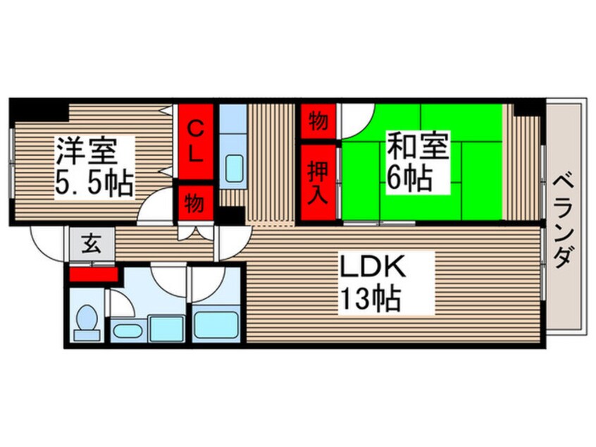 間取図 シティ行徳