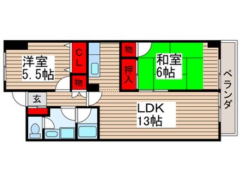 間取図 シティ行徳