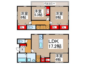 間取図 セントラルパークS邸4号棟