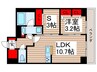 S-RESIDENCE原木中山azure 1LDK+Sの間取り