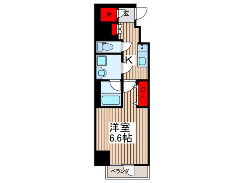 間取図 S-RESIDENCE原木中山azure