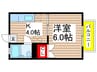 エステートピアミサカ 1Kの間取り
