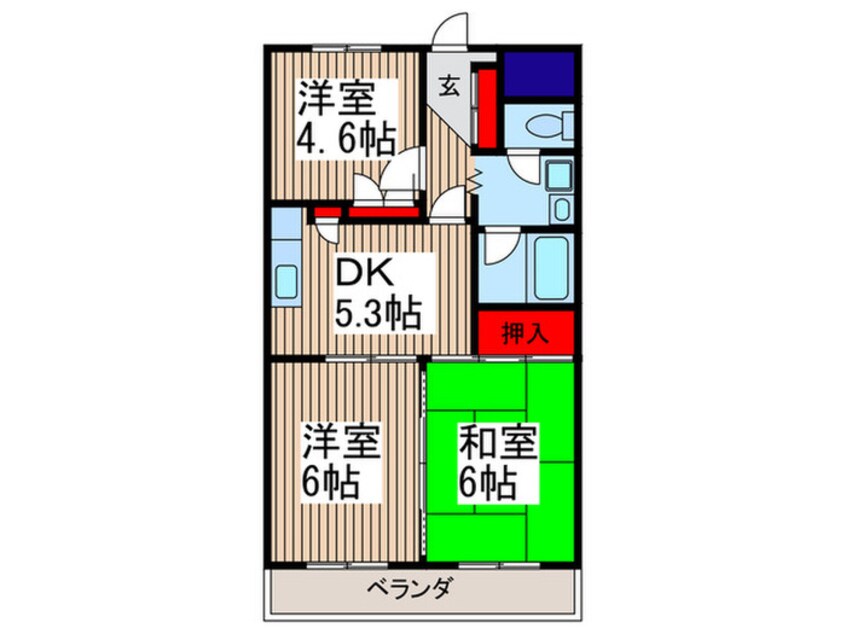 間取図 レイアップワン川口