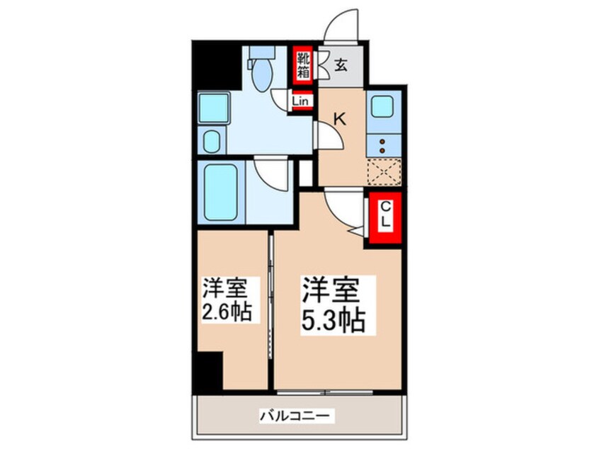 間取図 ミライズ新小岩マーロ