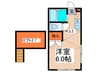 カ－サ横浜青葉 1Kの間取り
