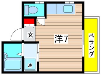 間取図 パ－クイ－スト多摩川