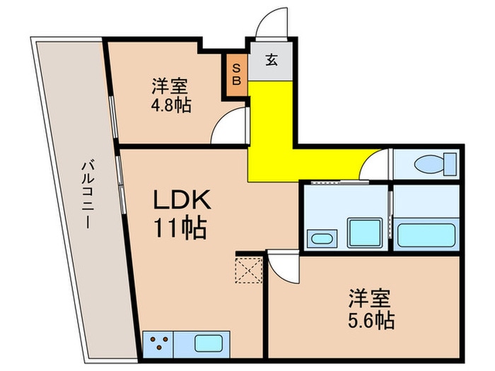 間取り図 EXAM駒場東大前