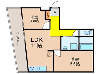 間取図 EXAM駒場東大前