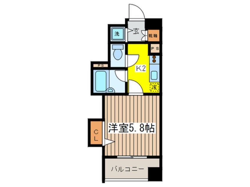 間取図 プライムアーバン日本橋茅場町