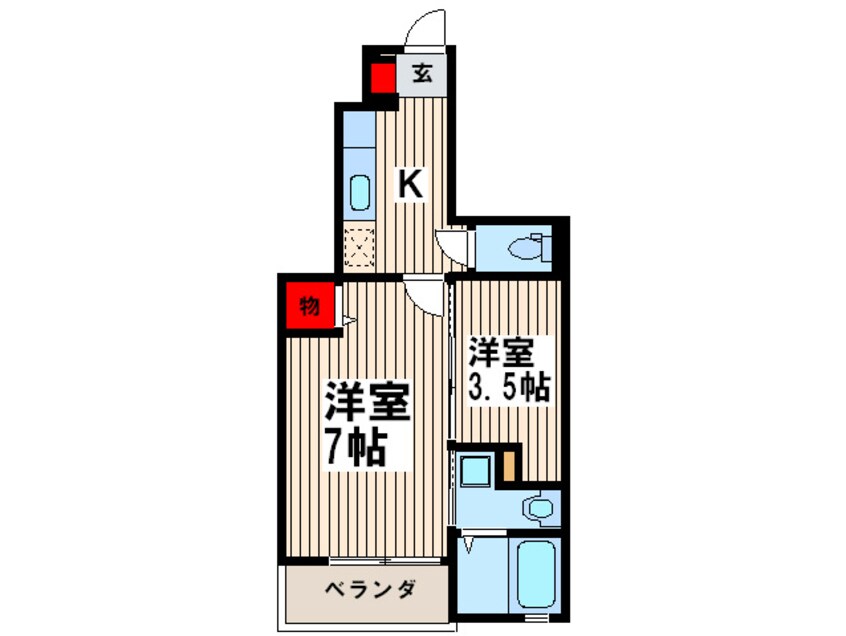 間取図 シェ－ネ