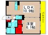 ベガ 1LDKの間取り