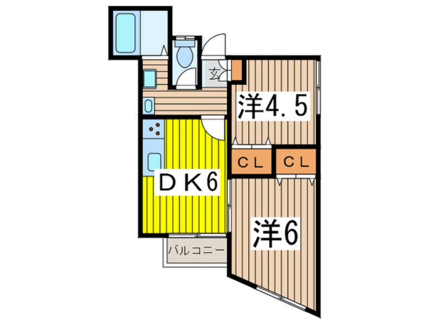 間取図 ハイツブラザーⅡ