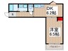 ウィズ　スタイル 1DKの間取り