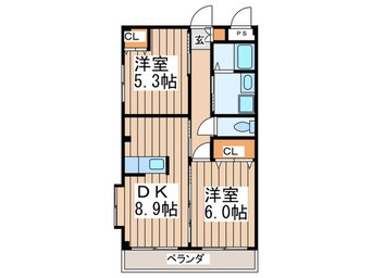 間取図 ガ－デン　ハマ