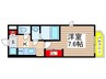 モクシオン稲毛小仲台 1Kの間取り
