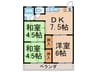 ハイツ園 3DKの間取り