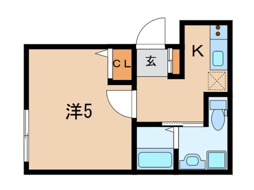 間取図 ベイルーム小田栄Ⅱ