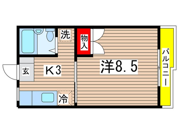 間取り図 フォ－ブル日吉