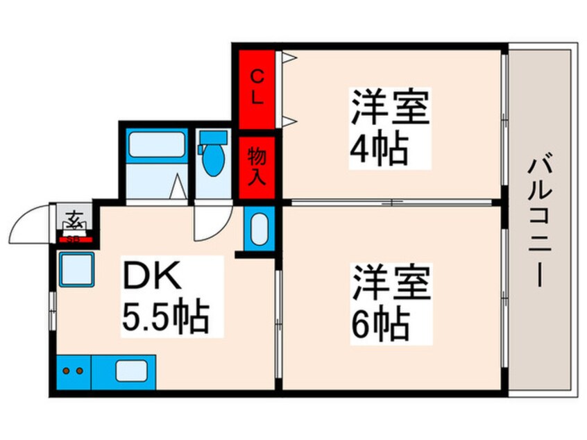 間取図 コ－ポサンファイン第一