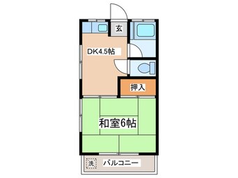 間取図 コ－ポふじ