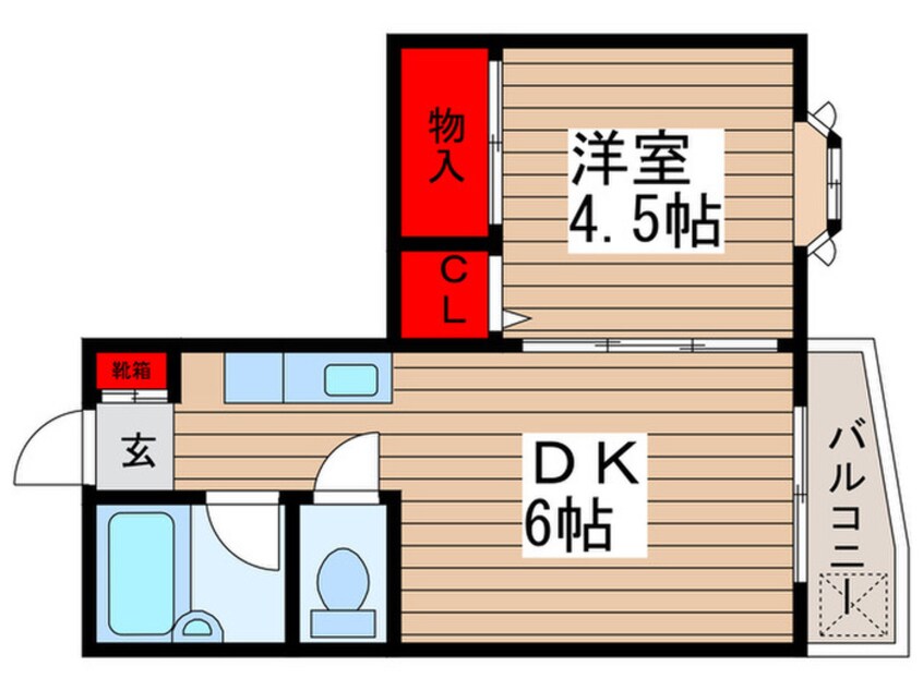 間取図 ベルメゾン亀戸