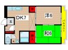 エクセル東千葉 2DKの間取り