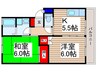 第2ＹＳハイツ 2Kの間取り