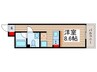 the trias kashiwa 1Rの間取り