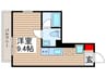 the trias kashiwa 1Rの間取り