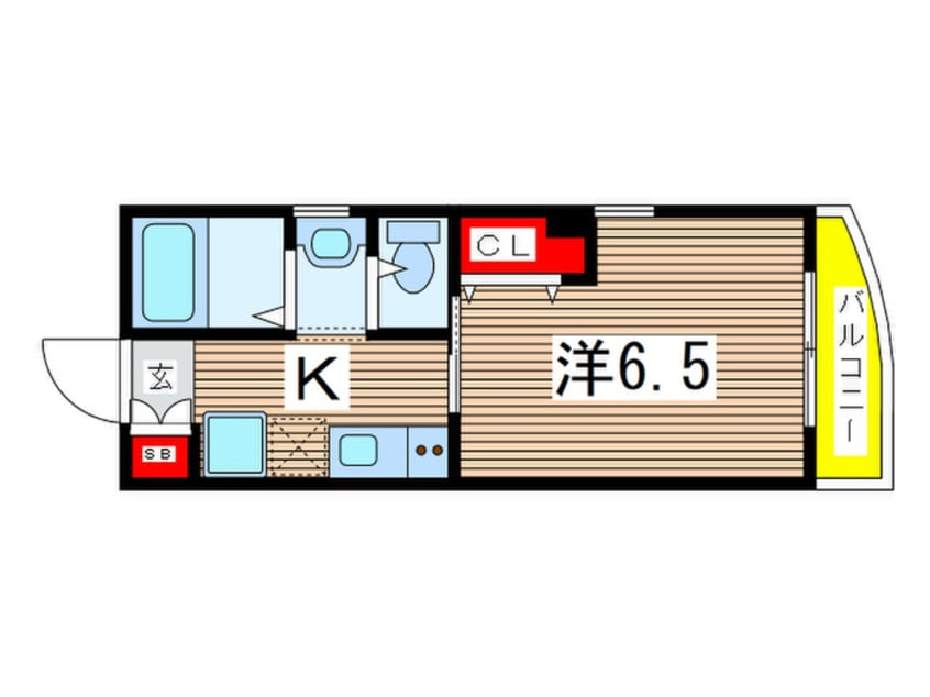 間取図 ソレイユ国立