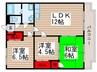 クリアビュ－パレス 3LDKの間取り
