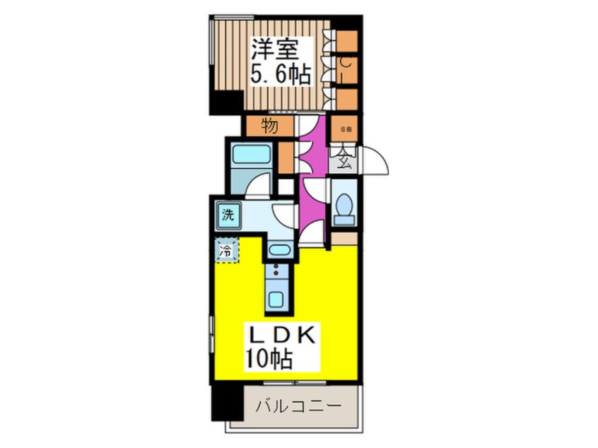 間取図 ﾊﾟｰｸｱｸｼｽ東日本橋ｽﾃｰｼｮﾝｹﾞｰﾄ