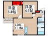 ミア流山 2LDKの間取り