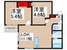 ミア流山 2LDKの間取り