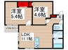 ミア流山 2LDKの間取り