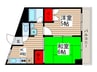 クレストパレス 2Kの間取り