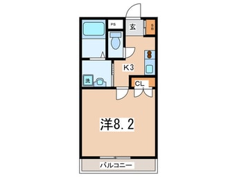 間取図 ｱﾝﾌﾟﾙｰﾙ ﾌｪｰﾙ ﾌﾞｩﾙｼﾞｮﾝ