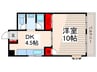 関栄ビル 1DKの間取り