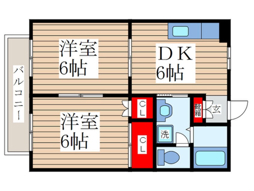 間取図 カミ－リヤメゾン